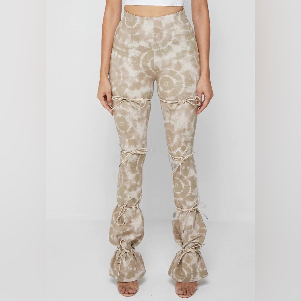 MANIERE DE VOIR printed tie up legging